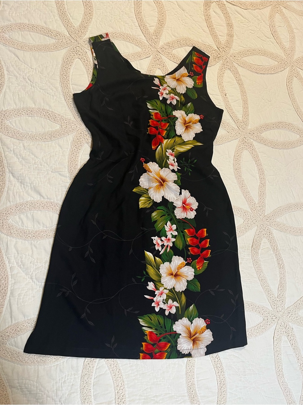 Vintage 90s floral Hawaiian shift dress